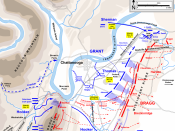English: Map of part of the Chattanooga Campaign (the Battles for Chattanooga, Nov. 24-25, 1863) of the American Civil War. Drawn in Adobe Illustrator CS5 by Hal Jespersen. Graphic source file is available at http://www.posix.com/CWmaps/