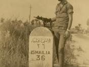 English: Israeli soldier on the road to Ismailiya עברית: חייל ישראלי על הכביש לאסמאעיליה