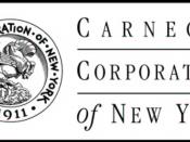 English: This is the Carnegie Corporation logo, taken from image http://www.columbia.edu/cu/lweb/indiv/rbml/collections/carnegie/CCNY.html with the permission of the Carnegie Archives at Columbia University