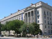 The Robert F. Kennedy Department of Justice Building in Washington, D.C., headquarters of the United States Department of Justice.
