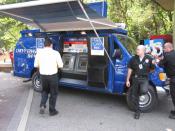 Mobile ATMs installed in a van with guards