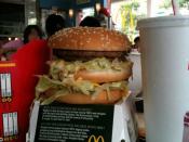 English: McDonalds Mega Mac burger from Malaysia