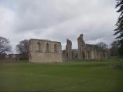 video clips of Glastonbury Abbey ruins Now ruins due to the English Reformation destruction in 1539. The Abbey was founded in the 7th century. It became famous for the King Arthur legend in the 10th century, and later with the Holy Grail.