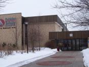 The original main entrance to Fox Valley Technical College in Appleton, Wisconsin, USA. Cropped from the original.