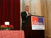 English: Congressman Rick Renzi speaks at the Childhelp Annual National Day of Hope Luncheon. Childhelp is a non-profit organization that is dedicated to helping victims of child abuse and neglect.