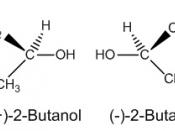 Enantiomers of 2-Butanol by + and - labels