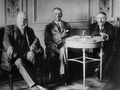 Stresemann, Chamberlain and Briand at the Locarno negotiations