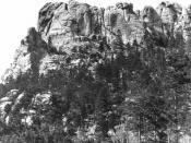 English: An image of Mount Rushmore from before construction of the Mount Rushmore National Memorial.