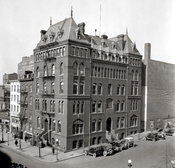 Women's dormitories, operated by the Salvation Army, located on the northwest corner of 8th & E Streets, NW in Washington, D.C. The building originally served as offices for the U.S. Civil Service Commission. It was sold to the Salvation Army in 1920 and 
