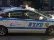 English: NYPD Traffic Enforcement police car photographed in NYC.
