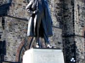 English: Statue of Sir Wilfrid Laurier (1841-1919), Parliament Hill, Ottawa, Ontario, Canada