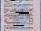 Death certificate for Michael Jackson, released on July 7, 2009, by the State of California.