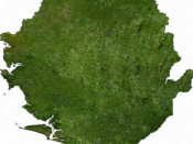 Satellite image of Sierra Leone