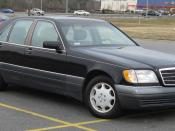 1994-1999 Mercedes-Benz S-Class SWB photographed in USA. Category:Mercedes-Benz W140