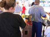 At Walt Disney World, biometric measurements are taken from the fingers of guests to ensure that the person's ticket is used by the same person from day to day