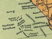 Map showing the Houtman Abrolhos