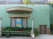 The entrance to the Theater in the Wild in Disney's Animal Kingdom, Florida. The theater is home to Finding Nemo - The Musical.
