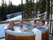 Hot tub at Big White Ski Resort, Canada.