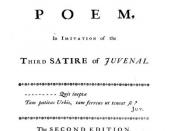 English: Title page of the London by Samuel Johnson.
