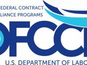 Logo of the United States Office of Federal Contract Compliance Programs (OFCCP).
