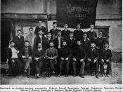 English: Teachers and students from the Bulgarian high men school in Solun / Thessaloniki