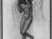 Brooklyn Museum - Hands Female Nude Baby - Kahlil Gibran