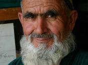 An old bearded man from Tajikistan in 2005.
