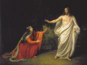 Appearance of Jesus to Mary Magdalene after resurrection, Alexander Ivanov, 1835
