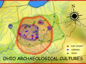 English: A map showing the archaeological cultures of Ohio.