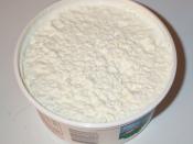 A tub of cottage cheese.