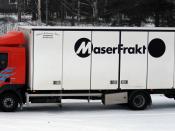 Volvo FL 280 lorry/truck from Swedish freight company Maserfrakt. Avesta, Sweden.