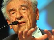 DAVOS,28JAN03 - Elie Wiesel, Professor of the Humanities, Boston University, USA speaks during the session '269 A New Agenda: Combining Efficiency and Human Dignity' at the 'Annual Meeting 2003' of the World Economic Forum in Davos/Switzerland, January 28