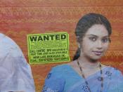 poster anouncing employment opportunities in callcenters and other business process outsourcing (BPO) operations on a wall next to the shavij nagar bus stationin bangalore.