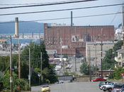 The Kimberly-Clark paper plant on the Everett, Washington, waterfront.