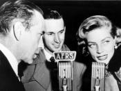 Bogart and Bacall interviewed during World War II
