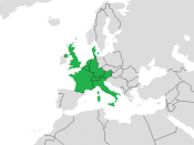 English: Eurovision Song Contest 1957 Map.