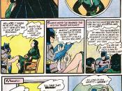 Selina Kyle's first appearance as The Cat in Batman #1 (Spring 1940).