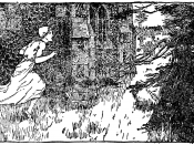illustration from a book of fairy tales, the tale is 