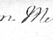 English: Signature of John Merrick