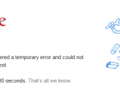 Google's Server Error page