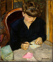The Letter, oil on canvas painting by Pierre Bonnard, (1867-1947)