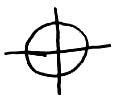 The symbol of the Zodiac Killer.