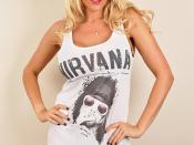 Playboy Model Lucy Zara Models Our Nirvana T-Shirts!