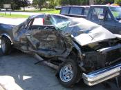 Result of a serious automobile accident