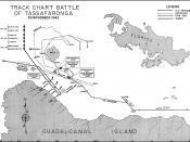 US Navy chart of the Battle of Tassafaronga based on accounts by both Japanese and US participants