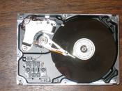 Inside a hard drive
