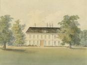 English: Parsonage of the Reverend Drummond (watercolour)