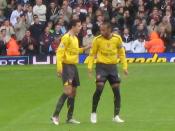Robin van Persie with Thierry Henry