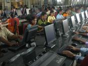 English: Students at the School of Computing Sciences, Vels University