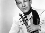 Black-and-white publicity photo of American Western swing band leader Spade Cooley (1910–1969)